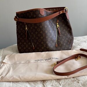 Louis Vuitton Dark Brown Monogram Shoulder Bag ( Delightful GM)